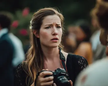 Η φωτογράφος μου τηλεφώνησε και είπε ότι είχε παρατηρήσει κάτι πολύ ενοχλητικό στις φωτογραφίες του γάμου